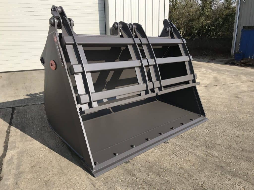 High Tip Bucket Clamp B. A. Caulkett - Loading Shovel Attachments