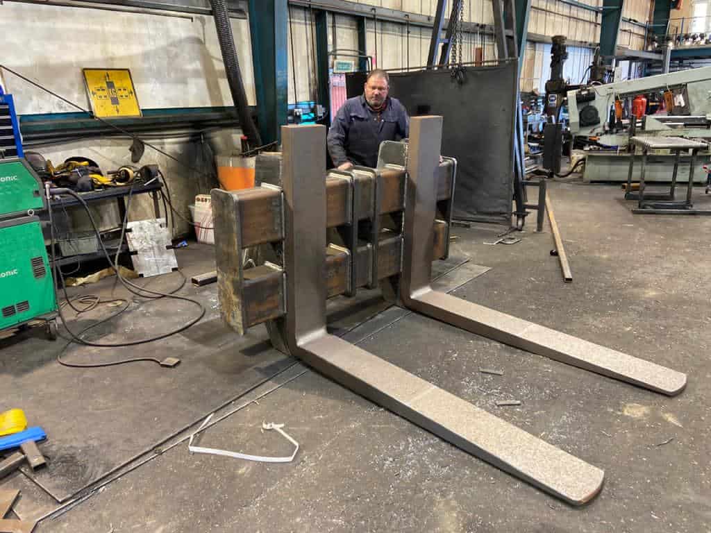 Pallet Forks Designed and Manufactured B. A. Caulkett