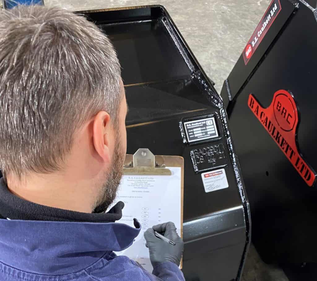 testing of high tip bucket ba caulkett