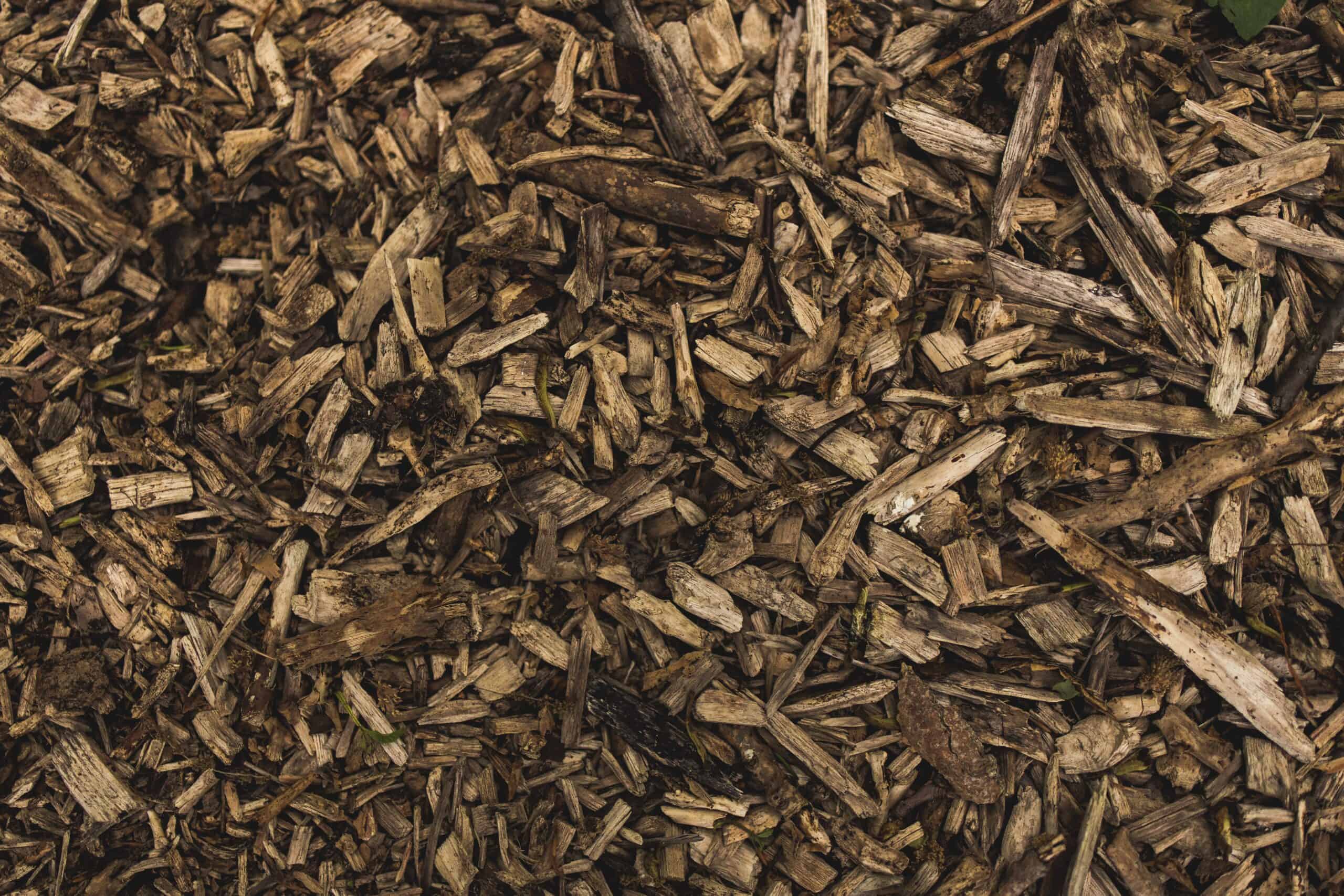 wood chippings for use with a high tip bucket ba caulkett