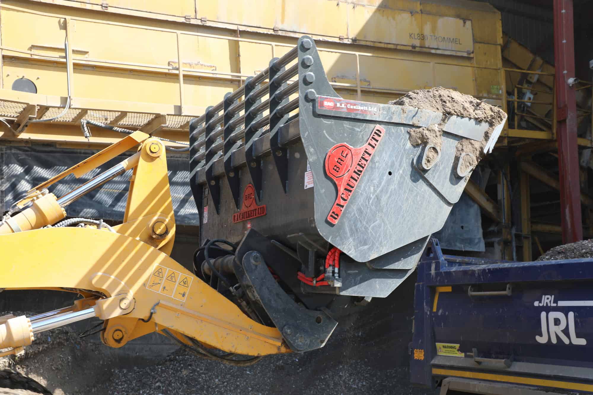 BA Caulkett High Tip Bucket on LiuGong Wheel Loader