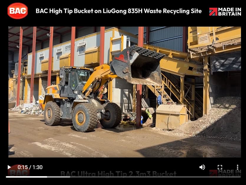 Loading Shovel Attachments for Waste & Recycling Sites
